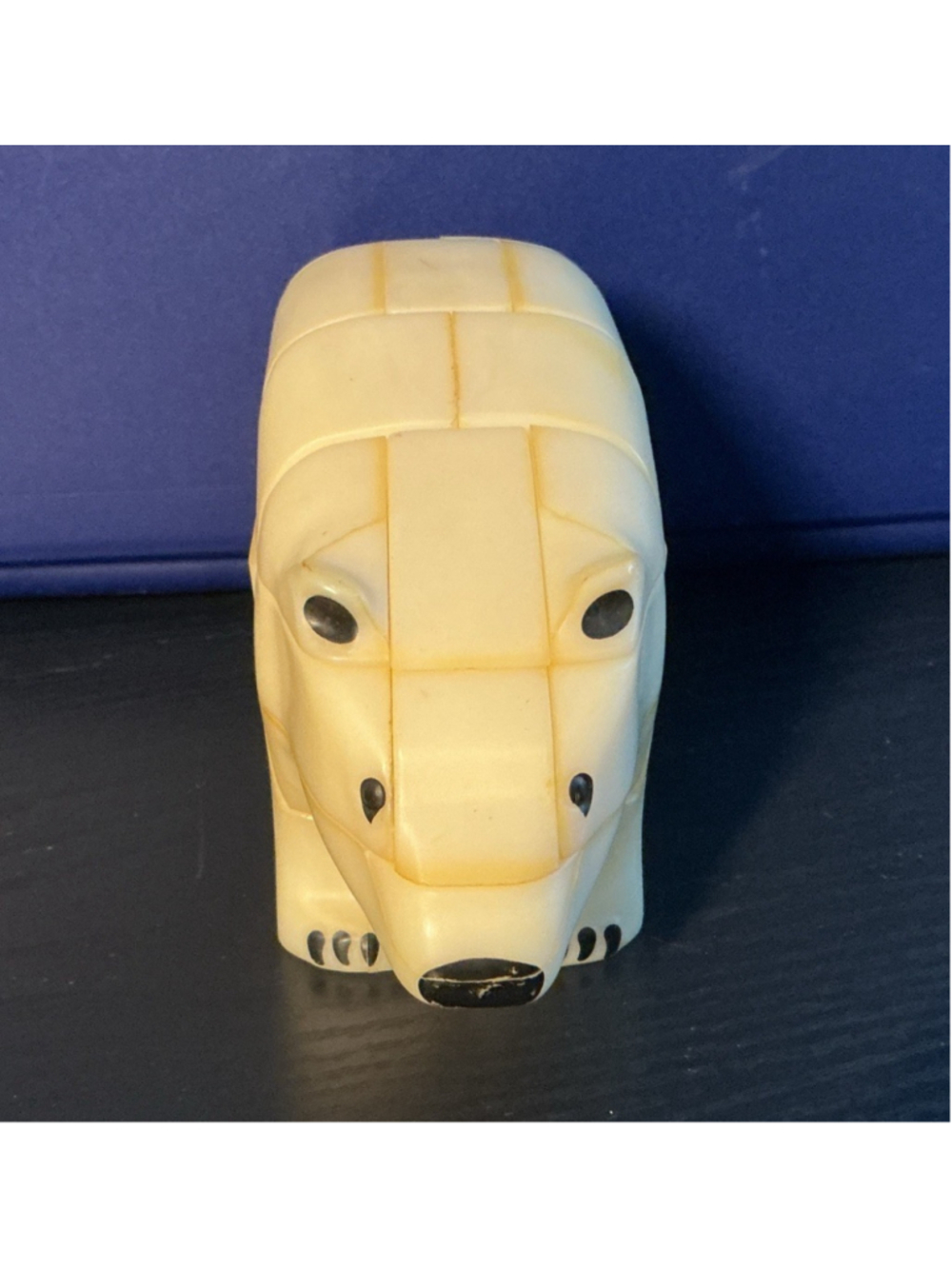 Vtg 1986 Anipuzzle 3D Interlocking Polar Bear Figurine Puzzle ..7”x 2.75”. - Picture 5 of 5
